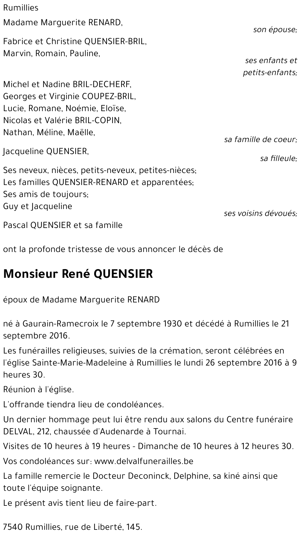 René QUENSIER