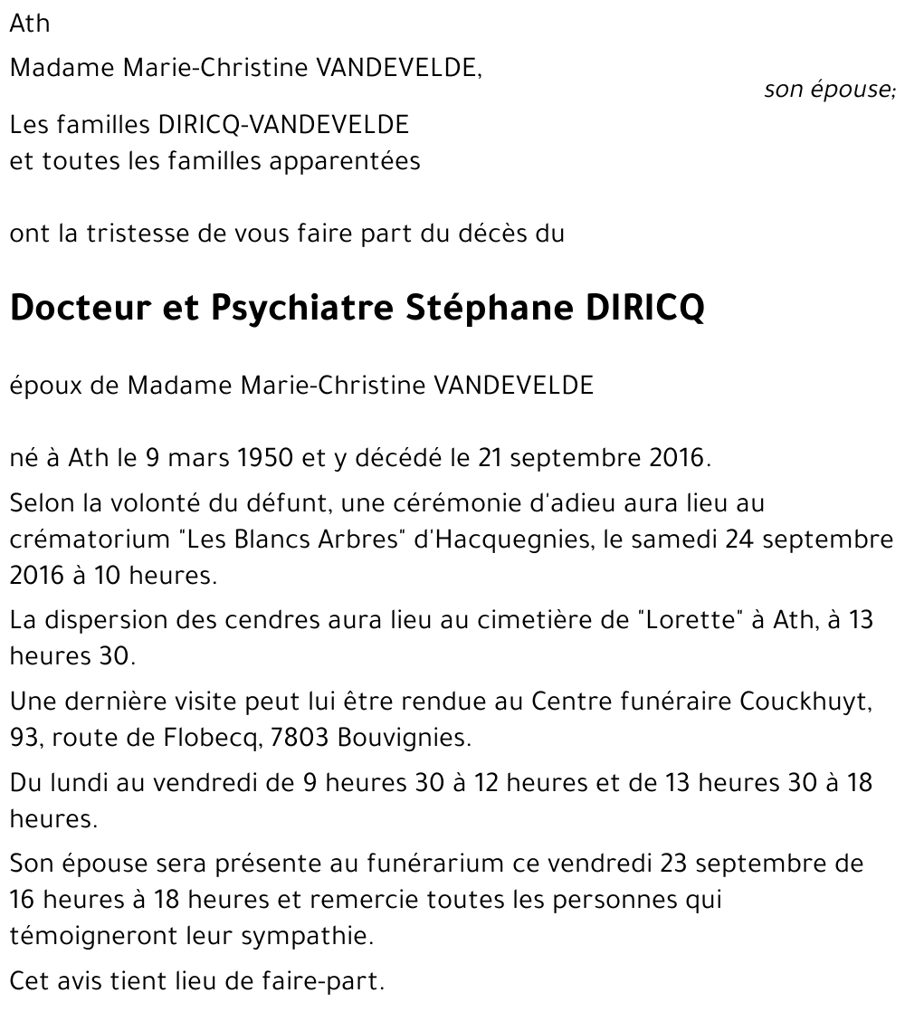 Stéphane DIRICQ