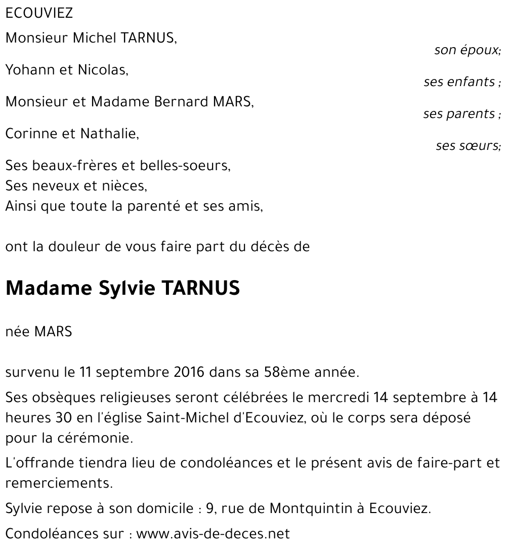 Sylvie TARNUS