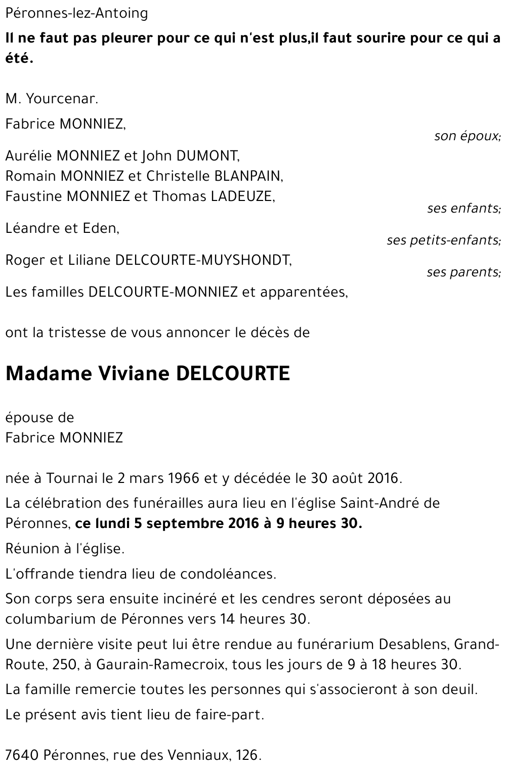 Viviane DELCOURTE