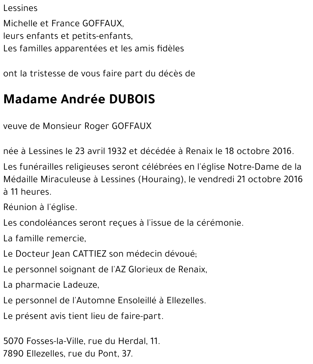 Andrée Dubois