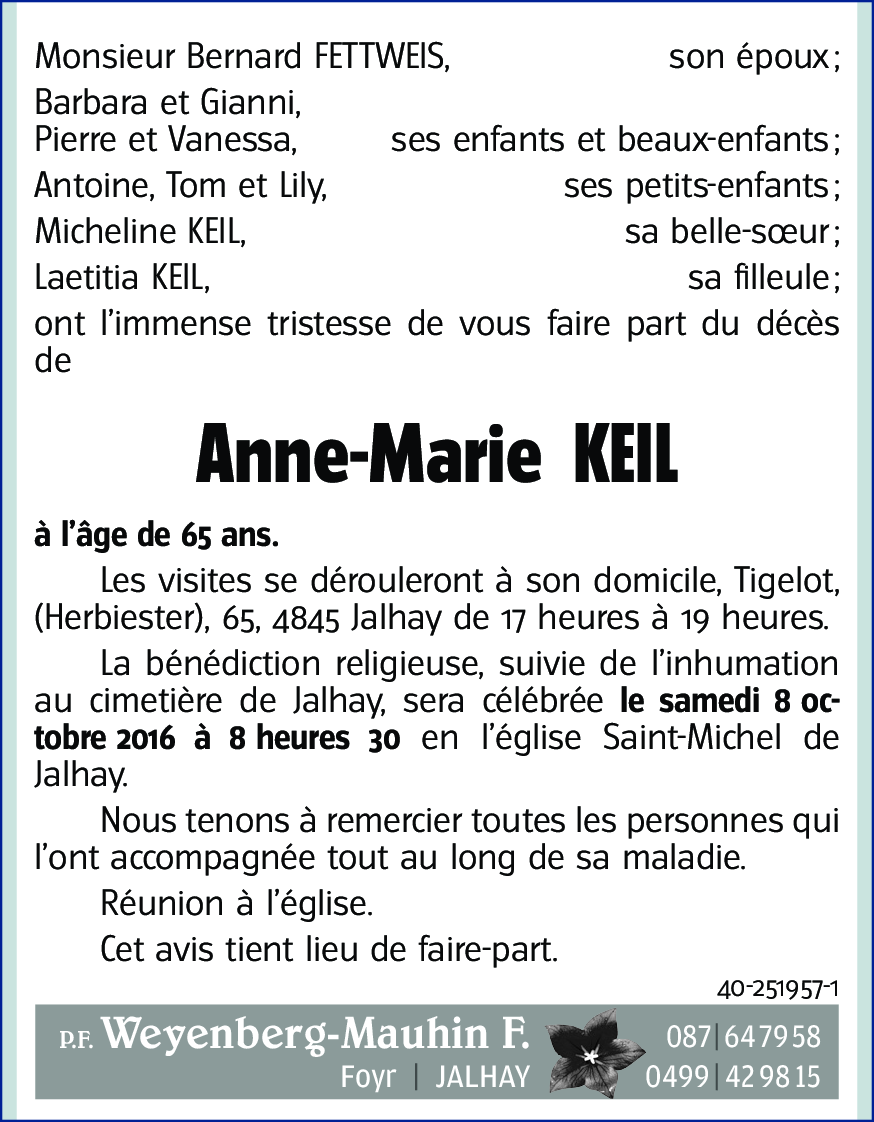 Anne-Marie KEIL