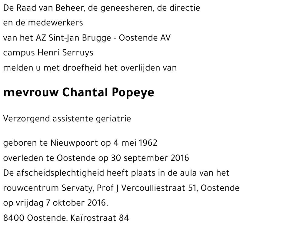 Chantal Popeye