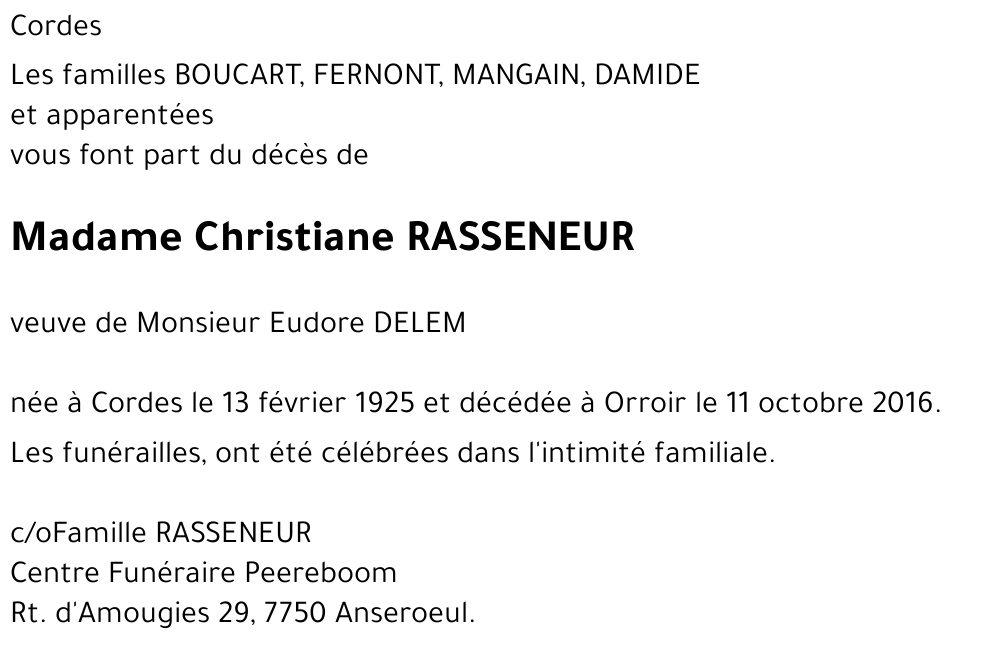 Christiane RASSENEUR