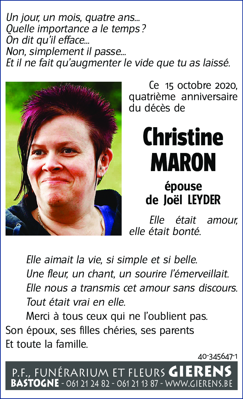 Christine MARON