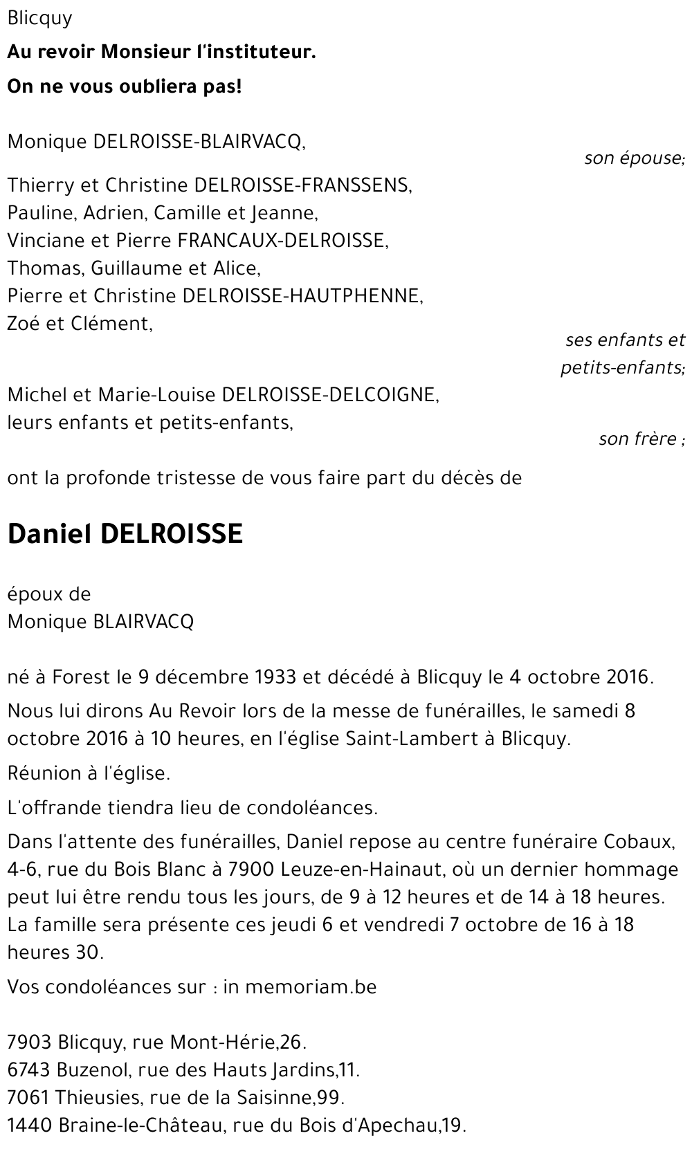 Daniel Delroisse