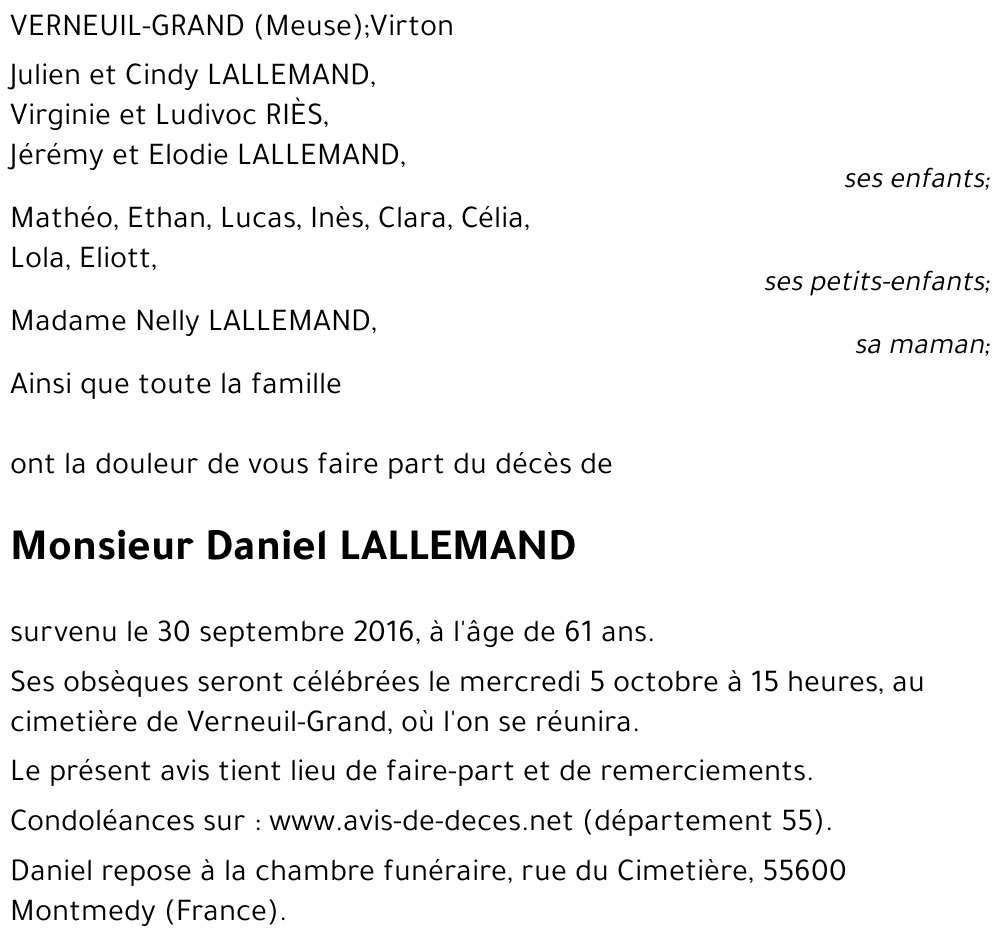 Daniel LALLEMAND