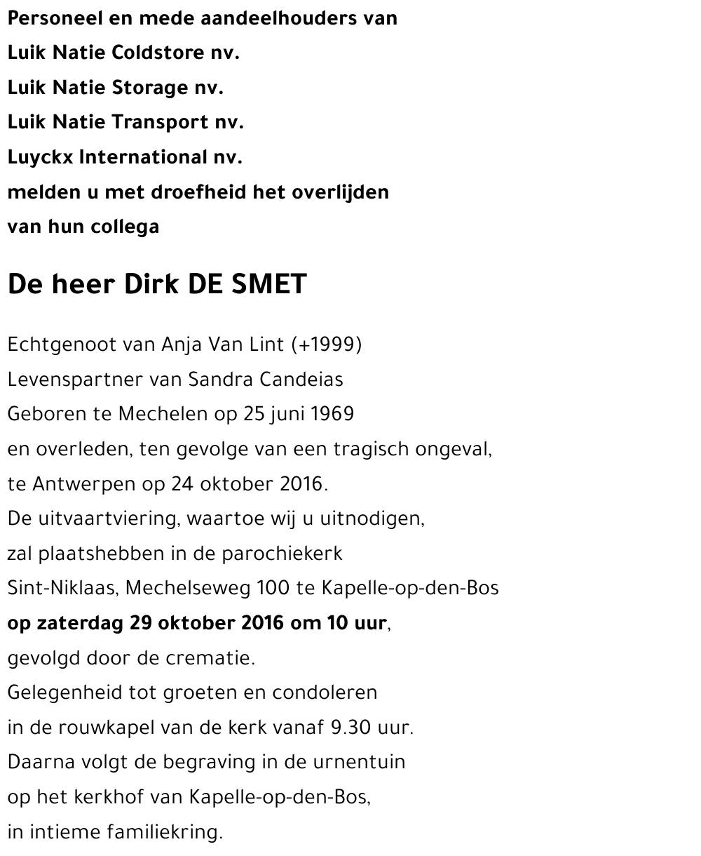 Dirk DE SMET