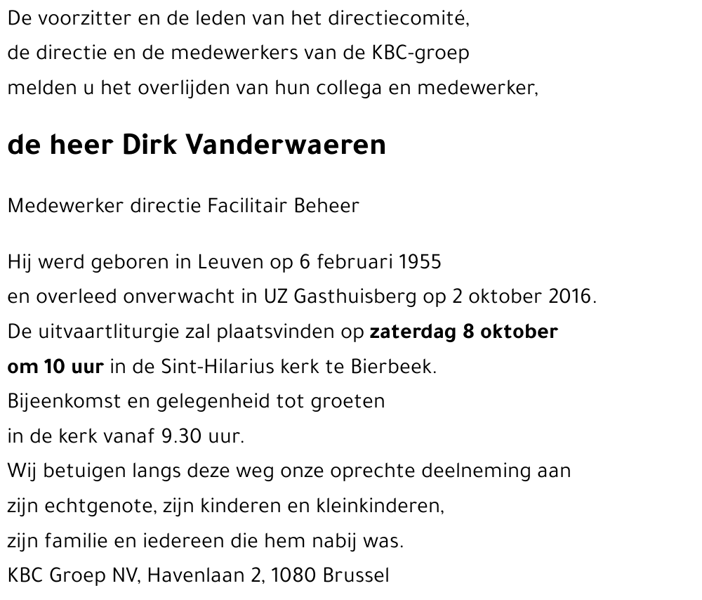 Dirk Vanderwaeren