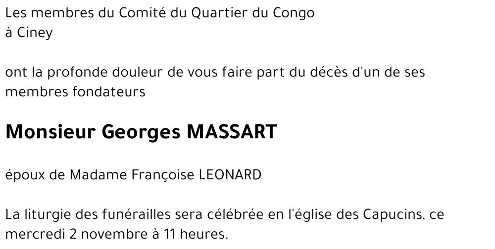 Georges MASSART