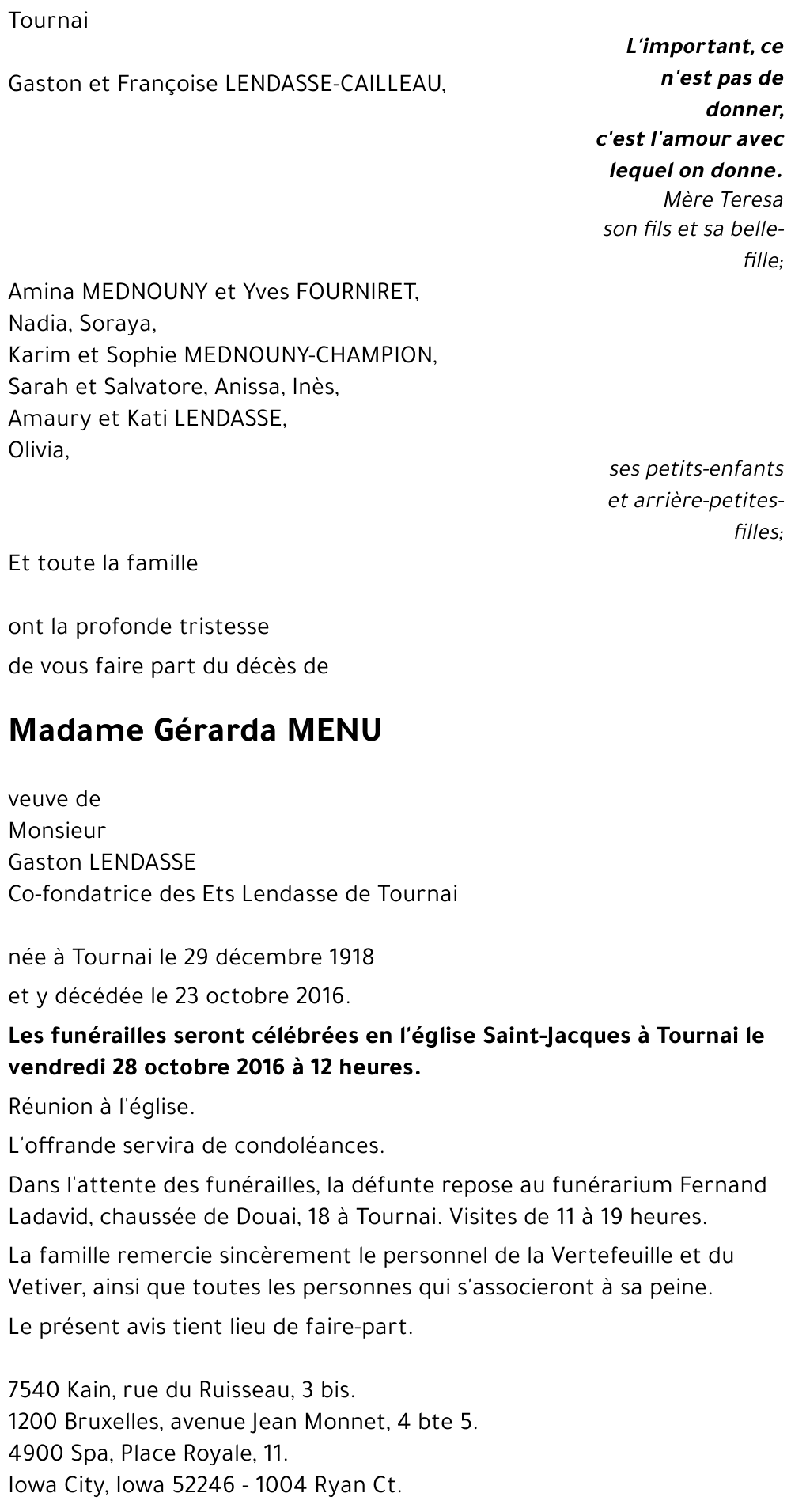 Gérarda MENU