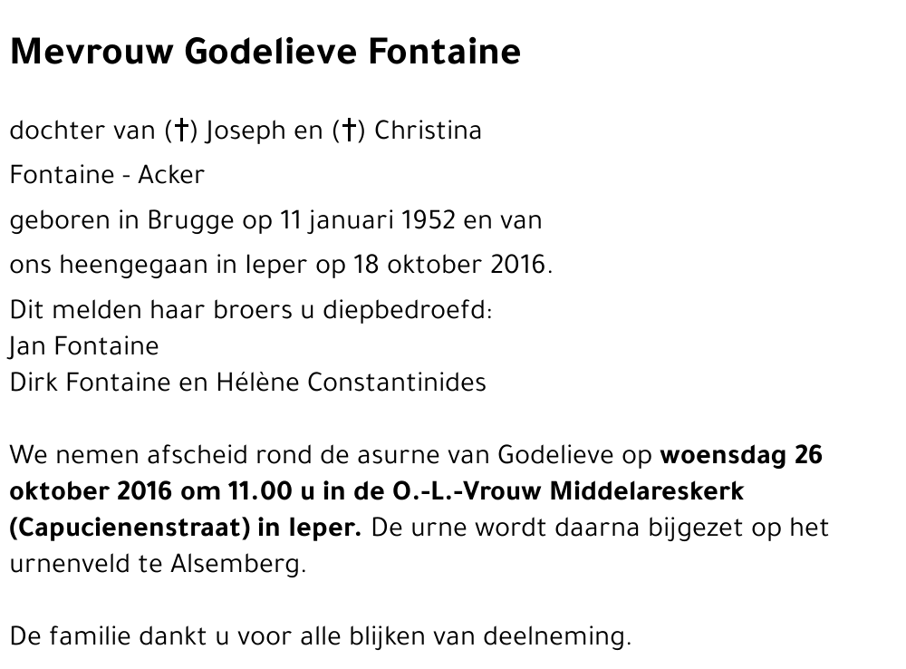 Godelieve Fontaine