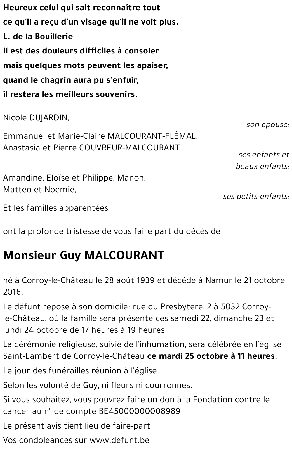 Guy MALCOURANT