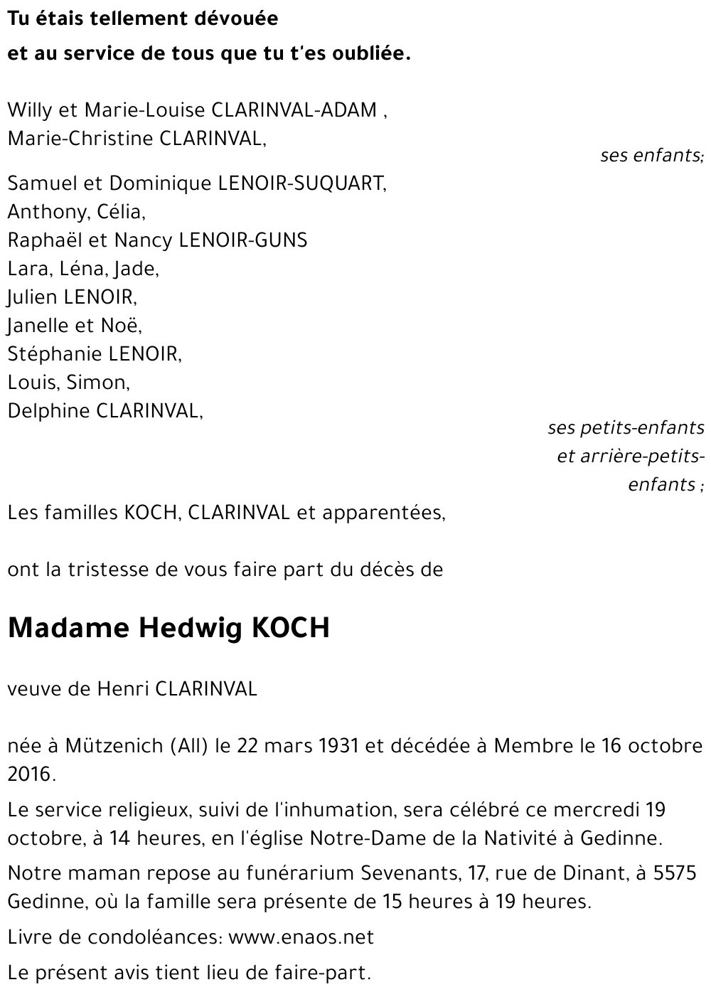 Hedwig KOCH