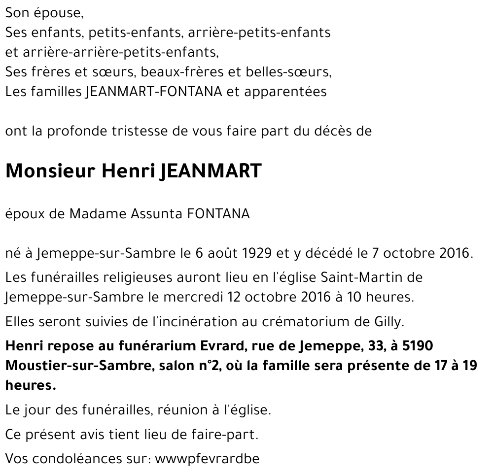 Henri JEANMART