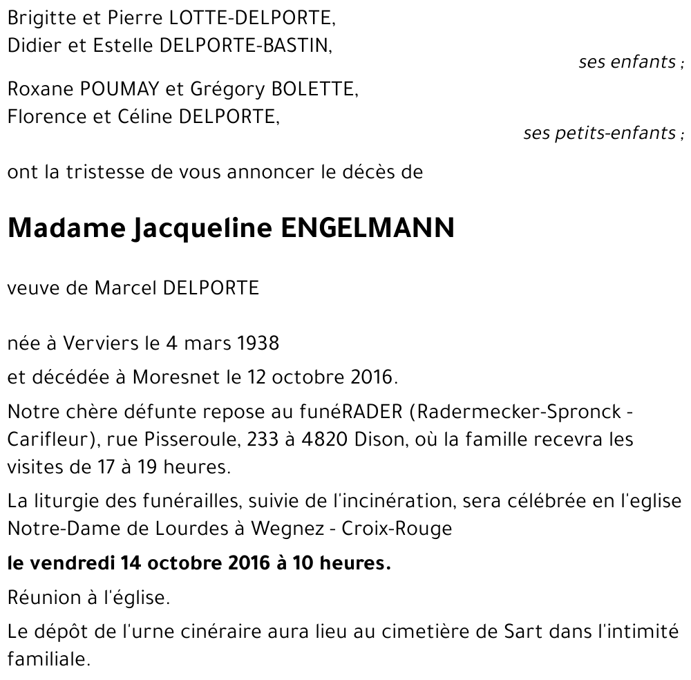 Jacqueline ENGELMANN