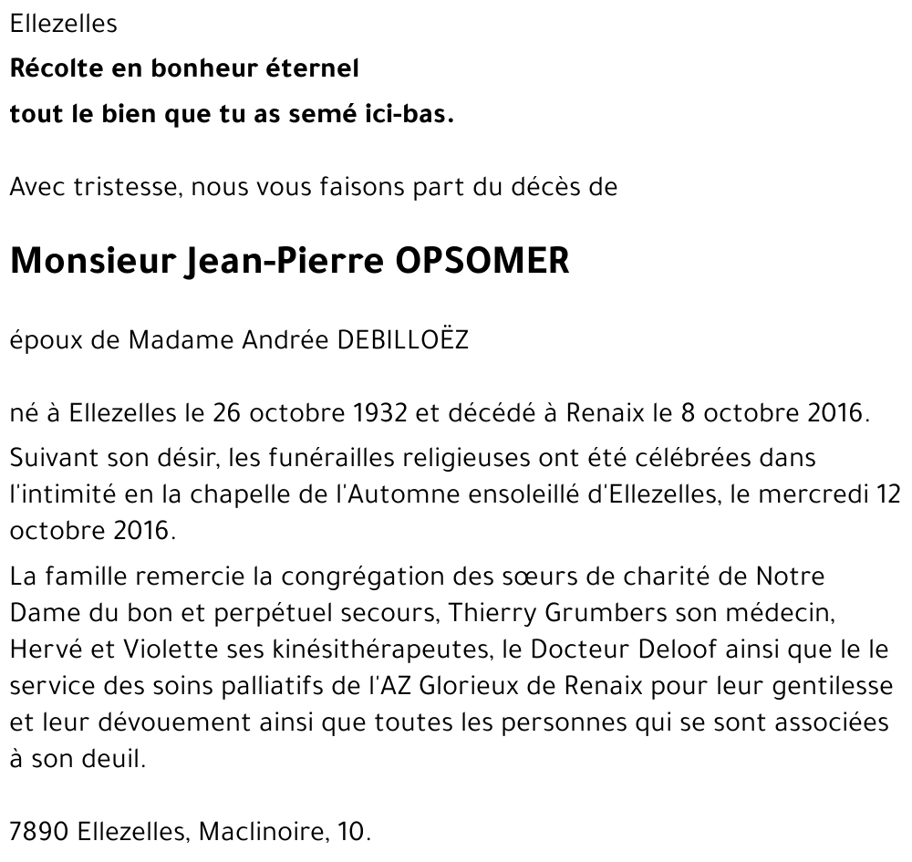 Jean-Pierre OPSOMER