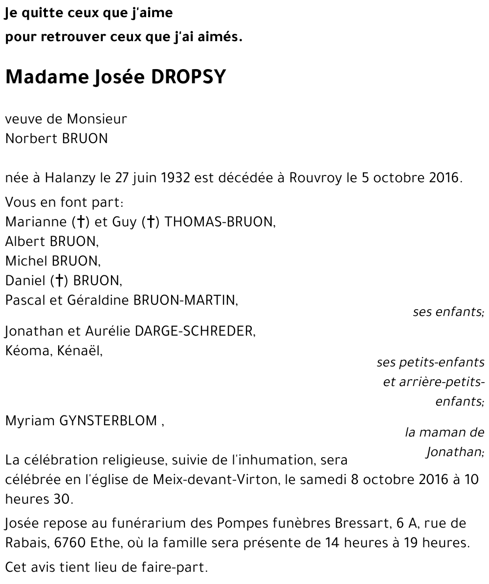 Josée DROPSY 