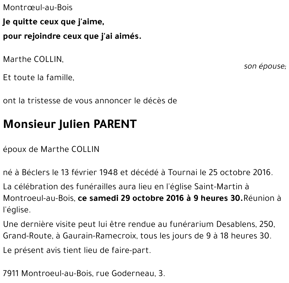 Julien PARENT