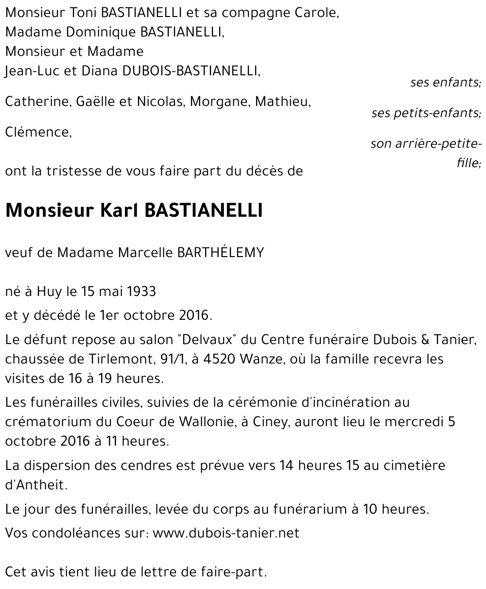 Karl BASTIANELLI