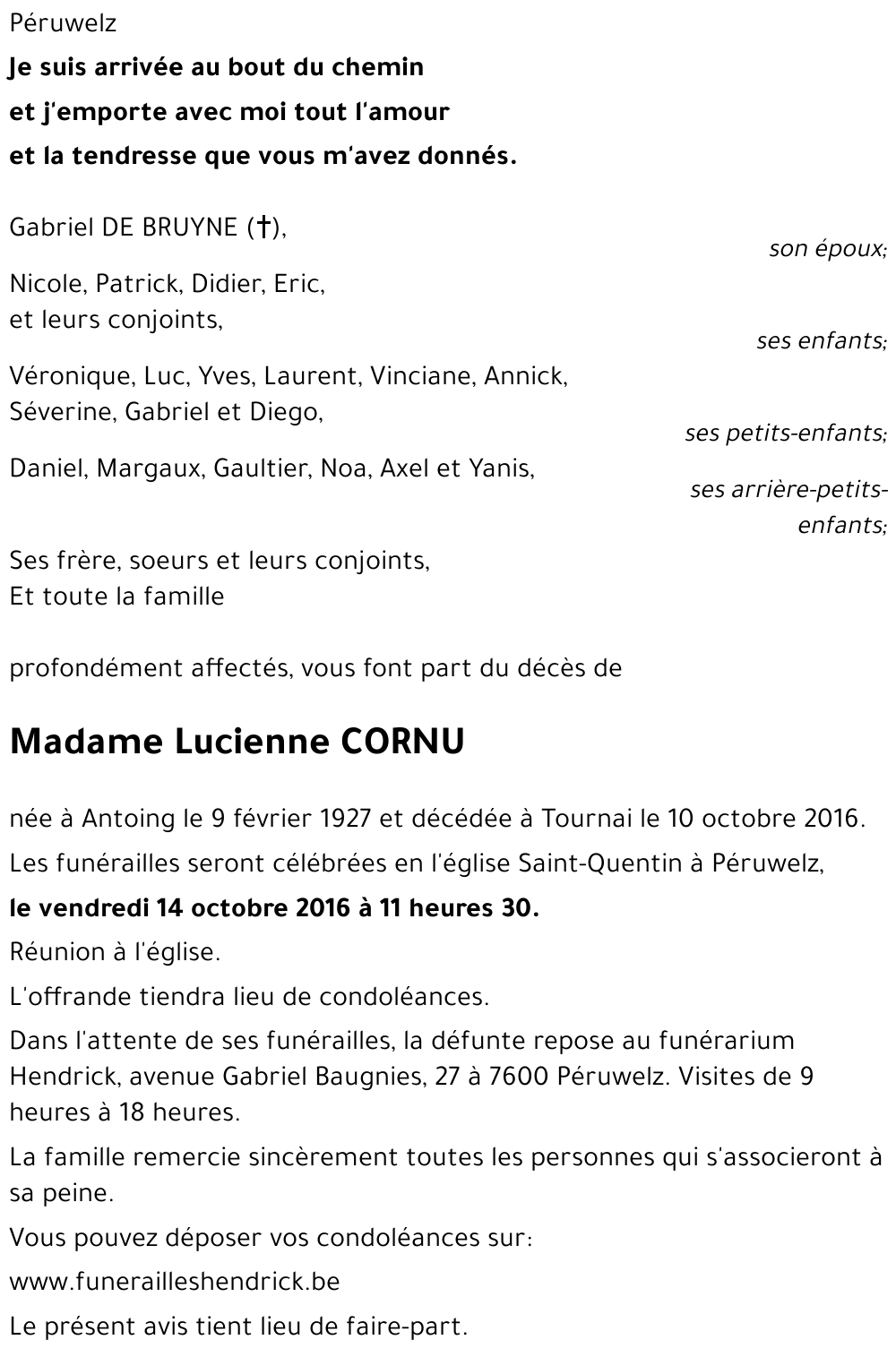 Lucienne CORNU
