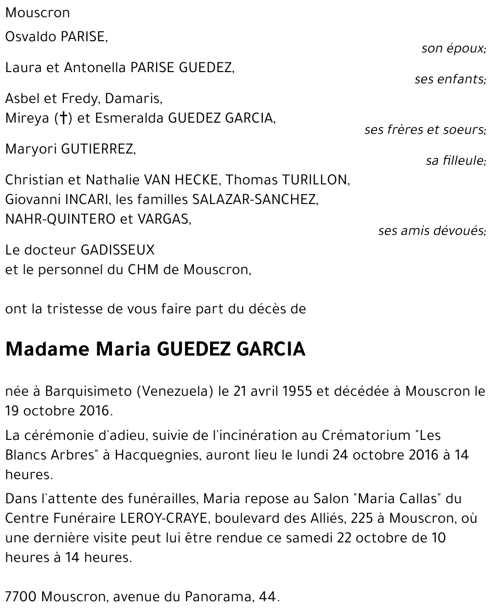 Maria GUEDEZ GARCIA