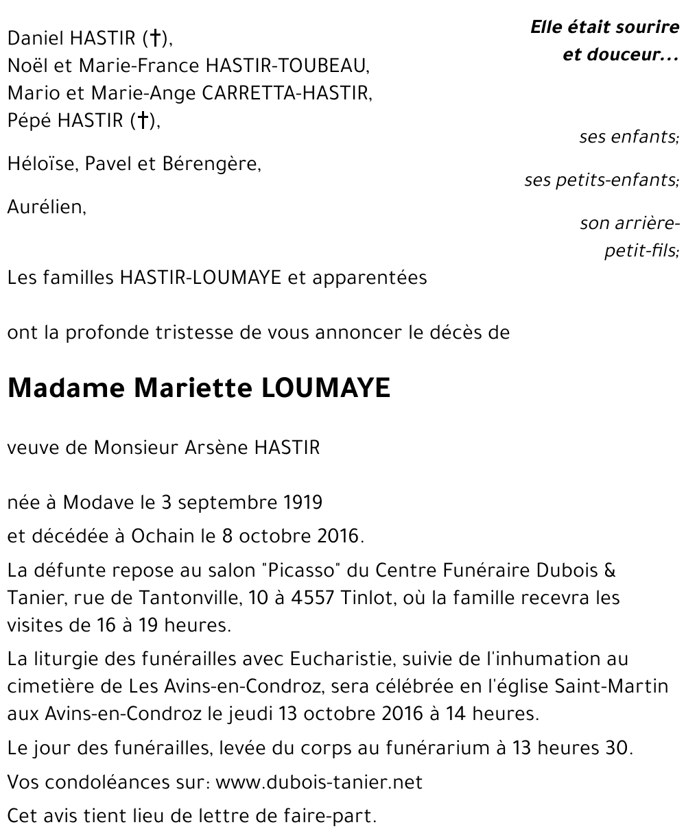 Mariette LOUMAYE