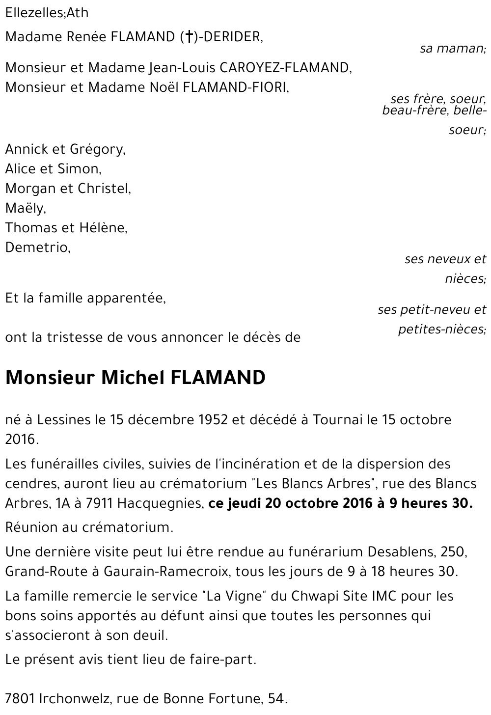 Michel FLAMAND