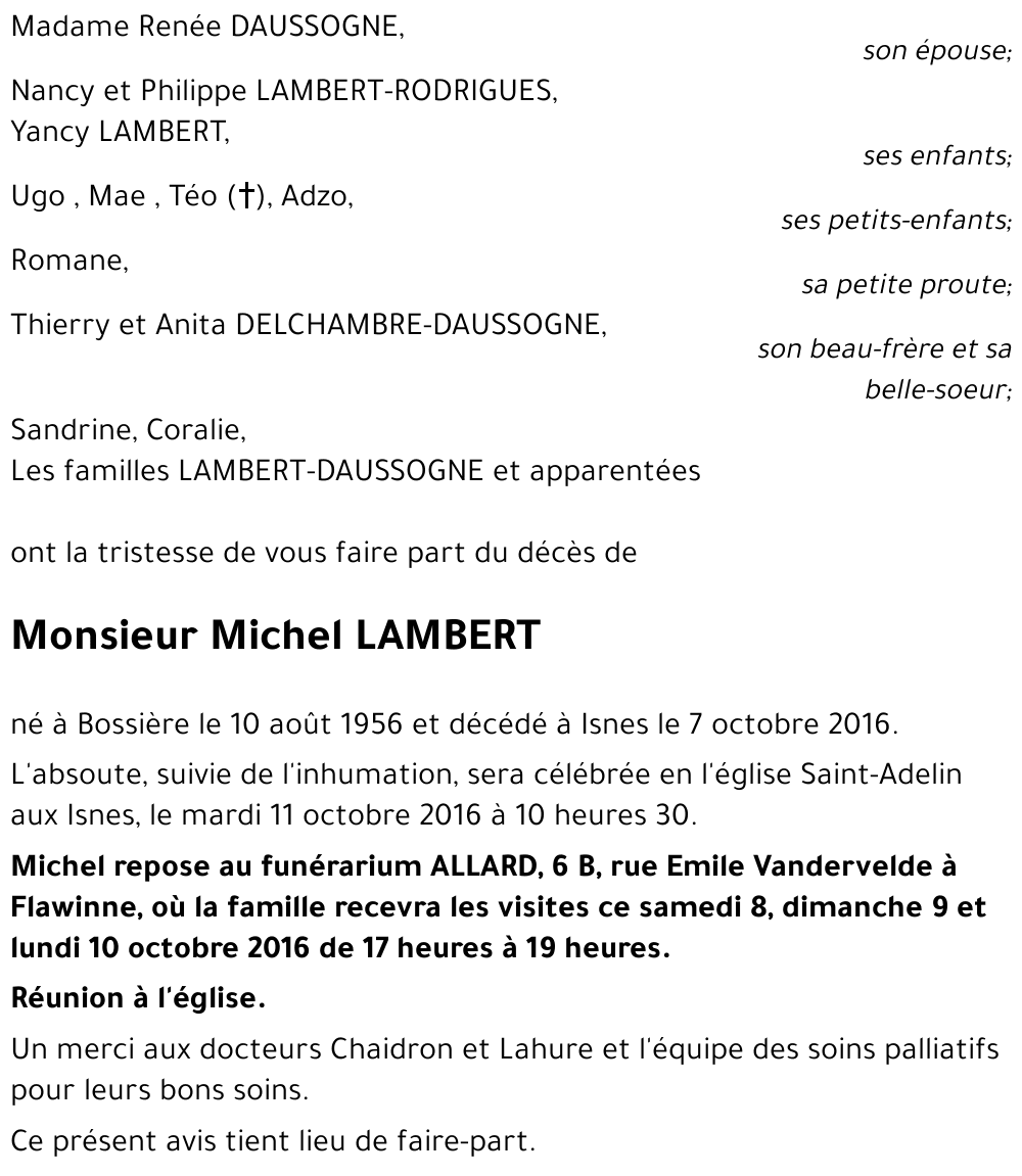 Michel LAMBERT