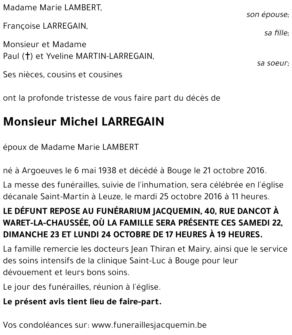 Michel LARREGAIN