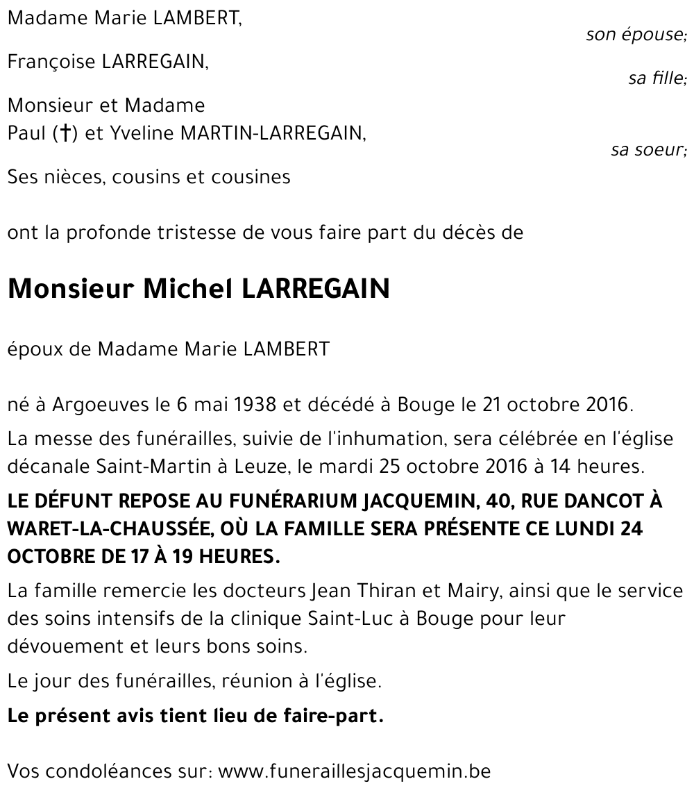 Michel LARREGAIN