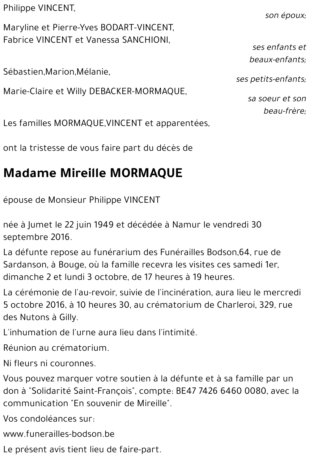 Mireille MORMAQUE