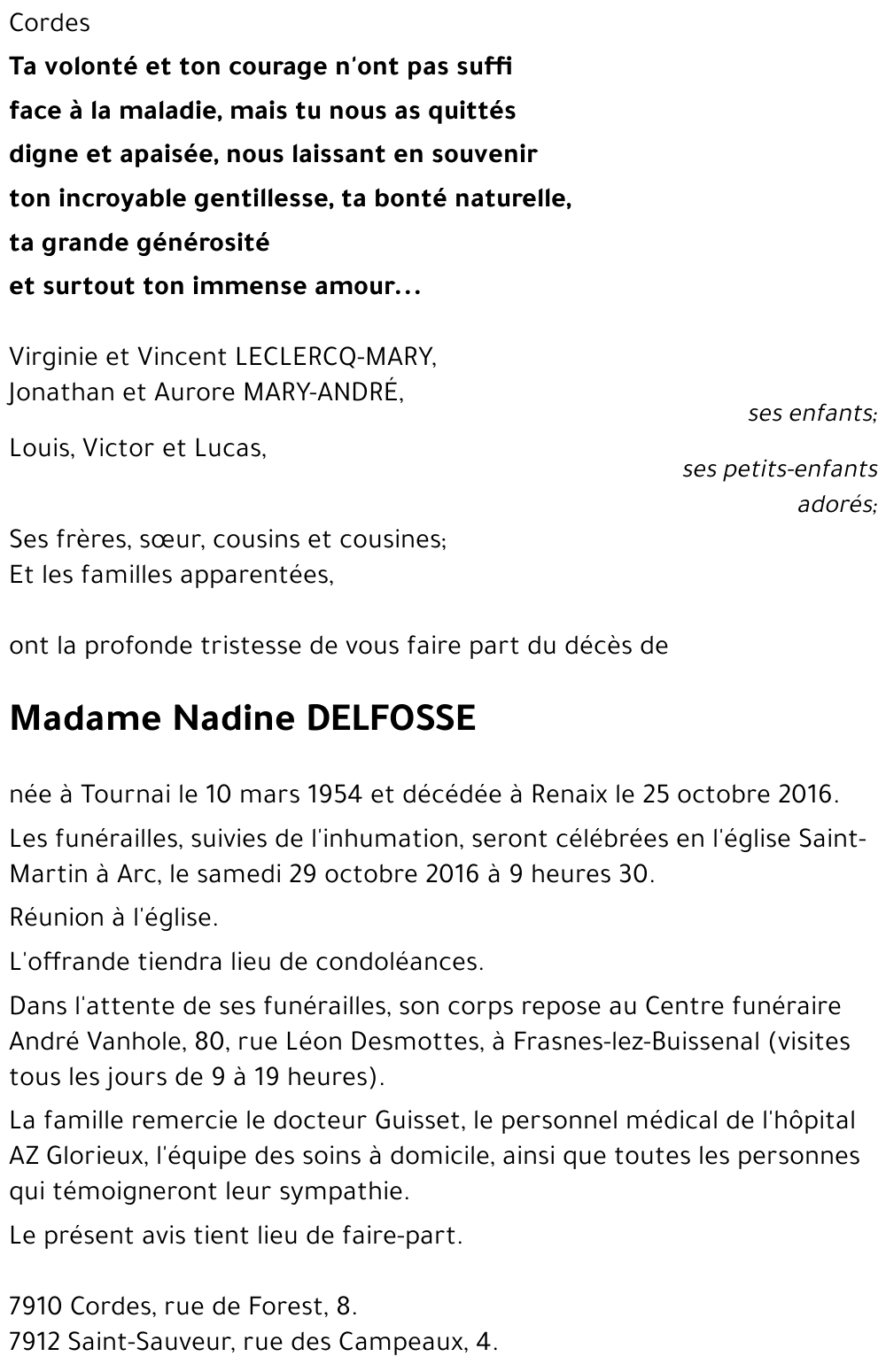 Nadine DELFOSSE