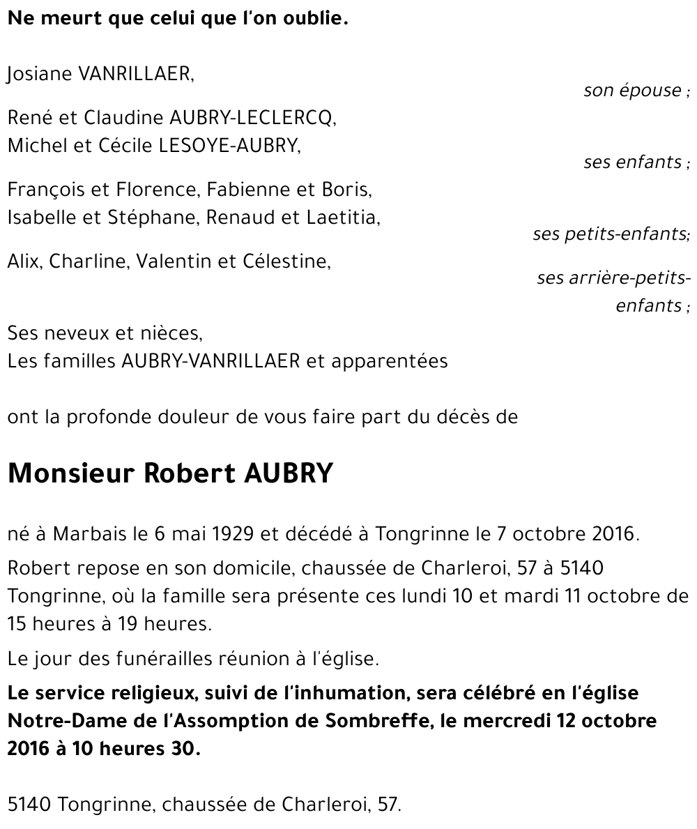 Robert AUBRY