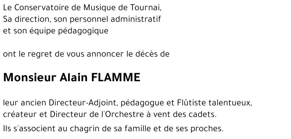 Alain FLAMME