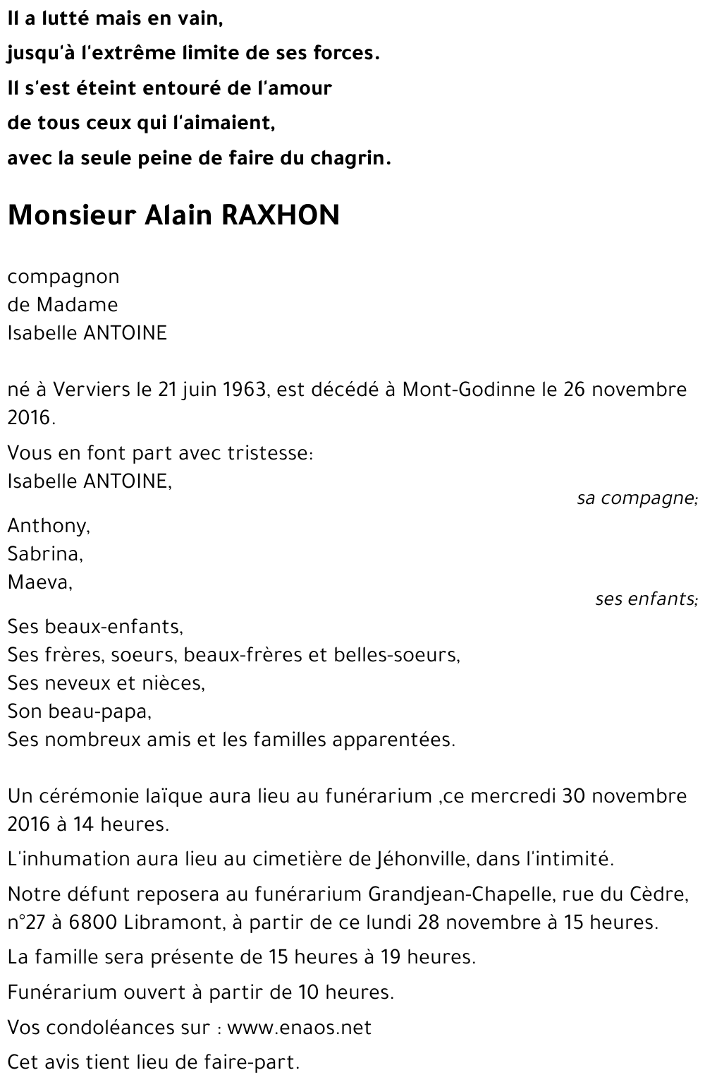 Alain RAXHON