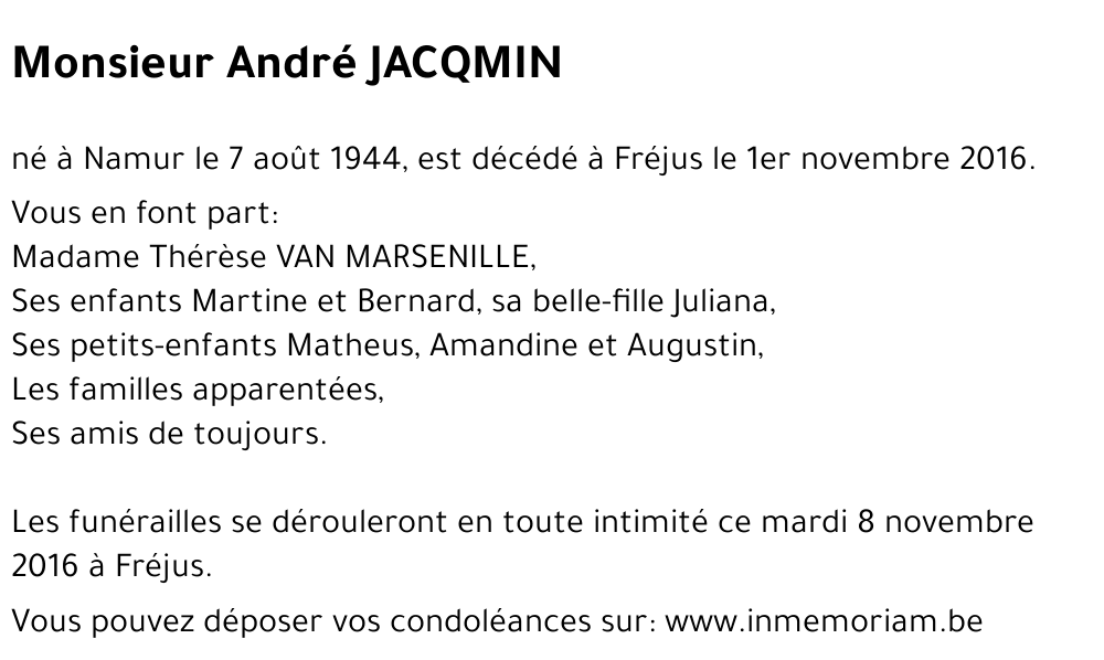 André JACQMIN