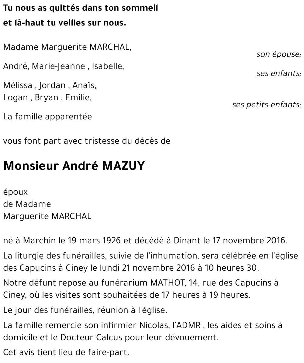 André MAZUY