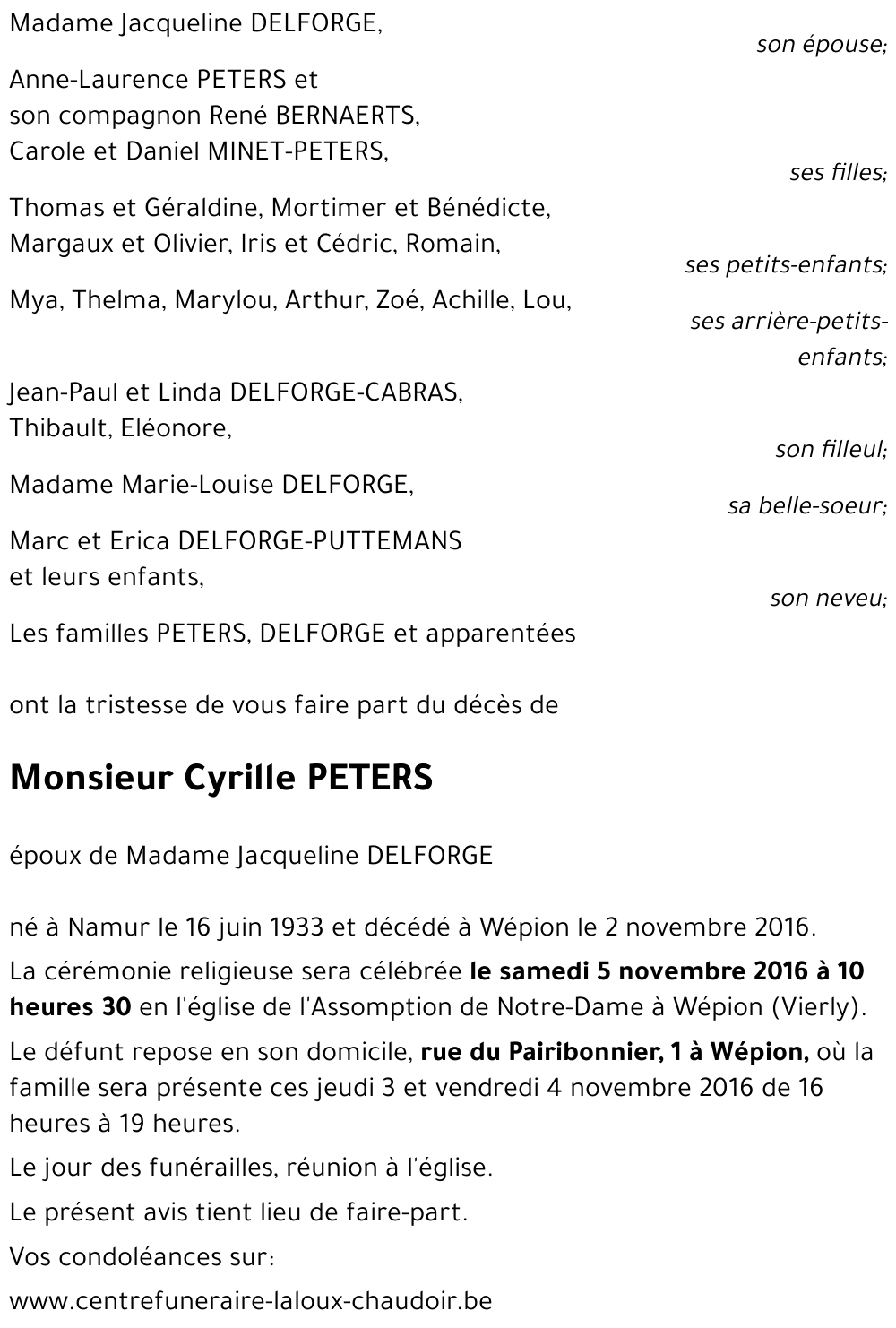 Cyrille PETERS