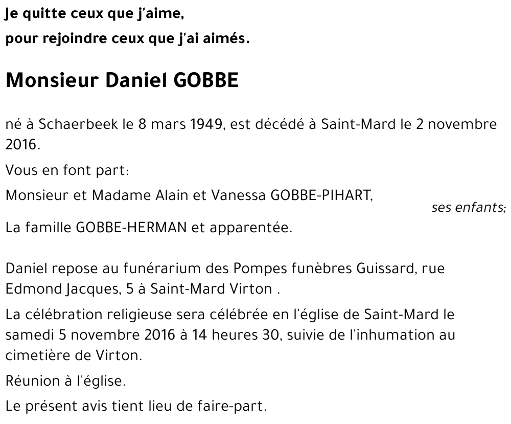 Daniel GOBBE