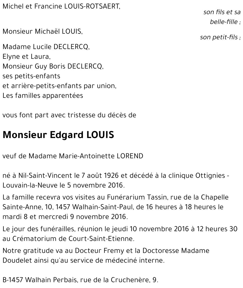 Edgard LOUIS