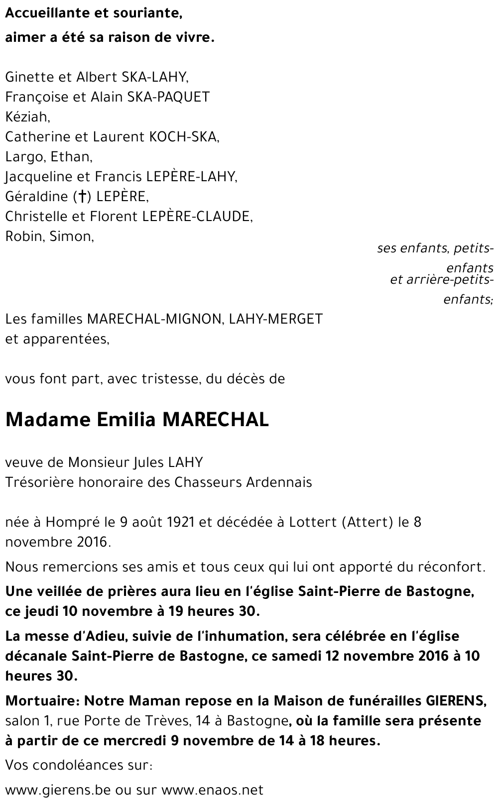 Emilia MARECHAL