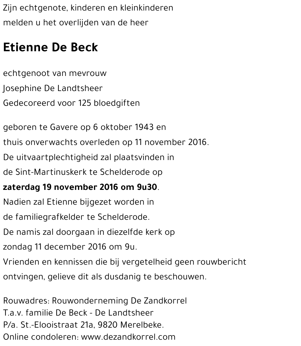 Etienne De Beck