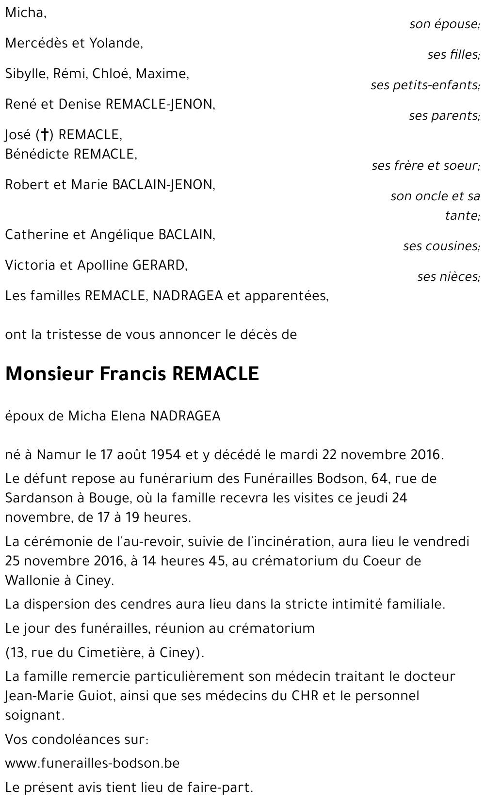Francis REMACLE