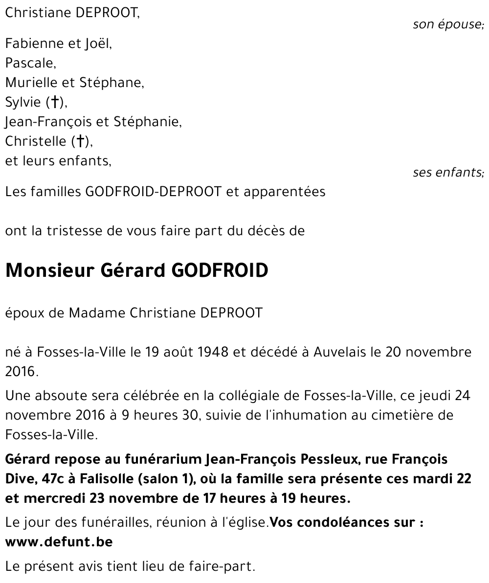 Gerard GODFROID