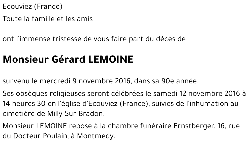 Gérard LEMOINE