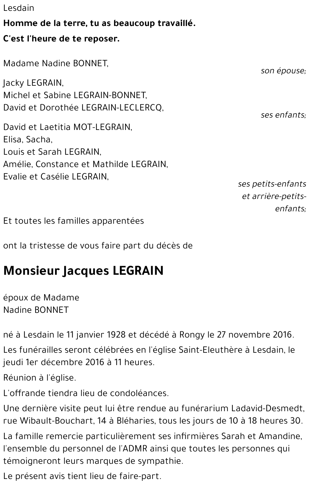 Jacques LEGRAIN