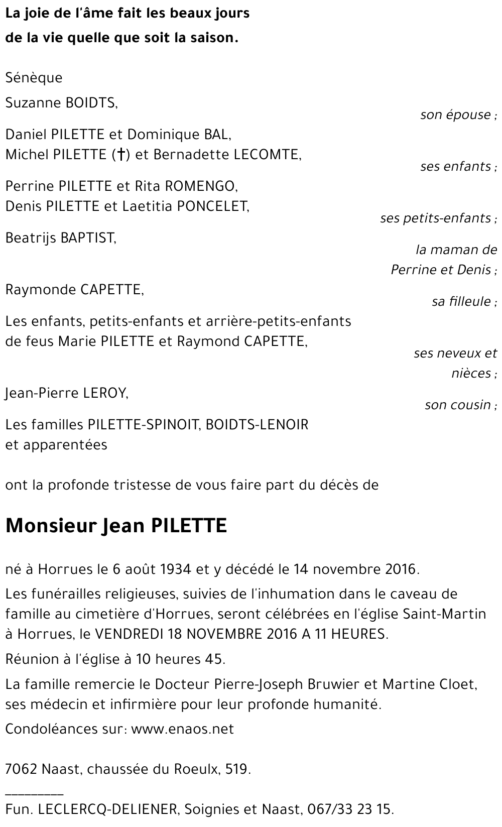 Jean PILETTE