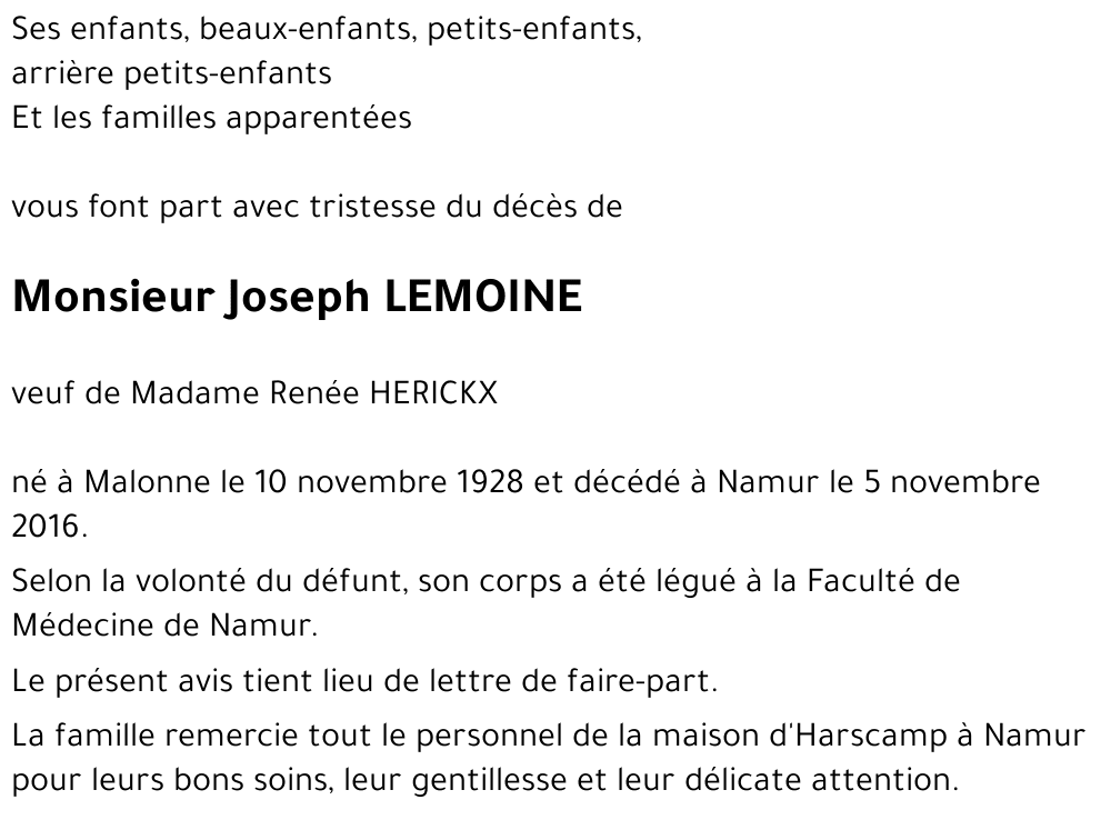Joseph LEMOINE