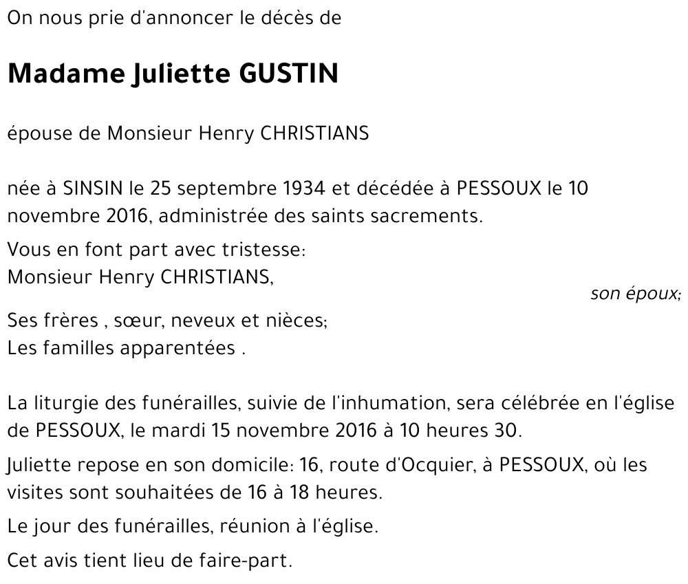 Juliette GUSTIN